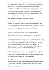 The Importance of Reward Management