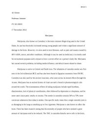 Marijuana Essay