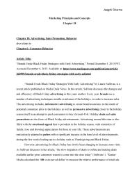 Marketing Concepts Chapter 18