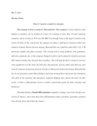 Porters Competitive strategies