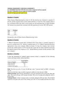 Financial Management FINANCIAL