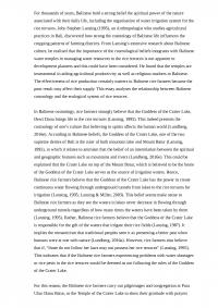 The Relationship Between Balinese Cosmology And The Ecological System Of Rice Terraces
