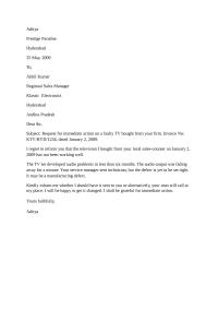 Business Letter AdityaPrestige