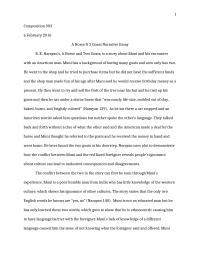 A Horse And 2 Goats Literature Analysis