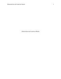 Ethnocentrism And American Muscle