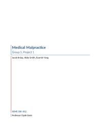 Supply Chain 350: Medical Malpractice