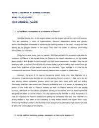 CASE SCENARIO : PLASCO