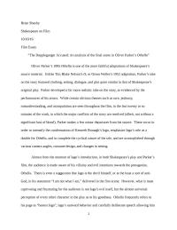 The Doppleganger Accused: An Analysis Of The Final Scene In Oliver Parker’s Othello
