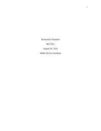 Viewpoint Paper