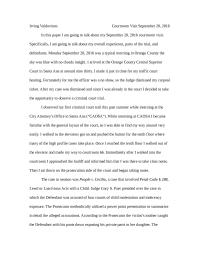 Courtroom Visit Essay