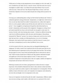 Remarks Opinion Essay