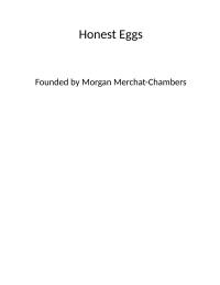 Business Project Honest Eggs