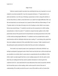 Stage 5 Essay