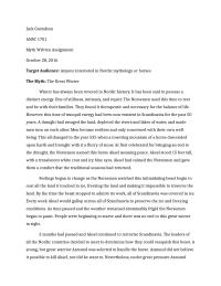 ANSC 1701 Mythical Story