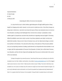 Societal Change Project: Debunking the Myths of Common Core Education