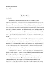 The Human Person