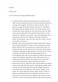 Case 10: Lululemon: Encouraging a Healthier Lifestyle