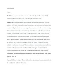 Dispute To China