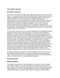 The Fashion Channel (TFC)  Case