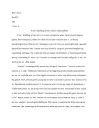 Cruz’s Sparkling Winery and Co Business Plan