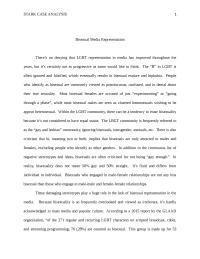 Stark Case Analysis Bisexual Media Representation