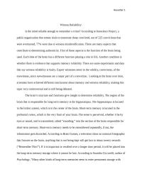 Witness Testimony