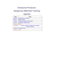 Training Class Example