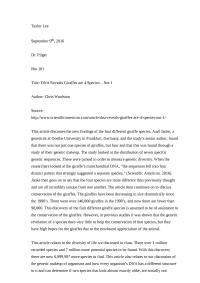 Bio Essay 1