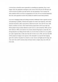 Population Essay