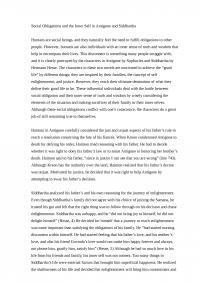 Siddhartha And Antigone