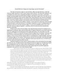 Should Minimum Wage & Living Wages Be Eliminated?