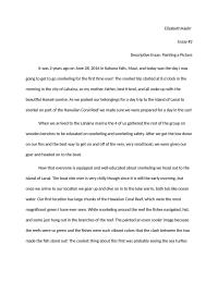 Descriptive Essay Elizabeth