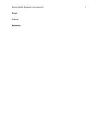 Patagonia Case Study Running