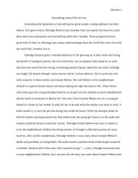 Storytelling About Who We Are