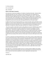 Business Memo: Delivery of information Consistently