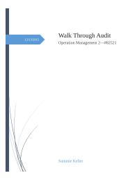 Walk Through Audit