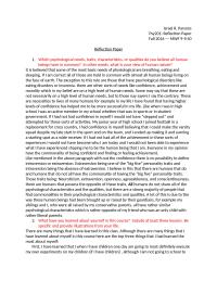 Reflection On Psychology