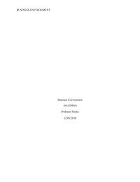 Business Environment