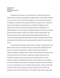 The Hunting Ground Analysis