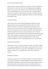 Theory of Infant and Toddler Personality