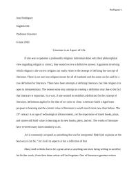 Literature As A Aspect Of Life