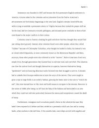 History Essay Ayoob 1Jamestown