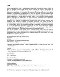 Operation Management CaseVictor