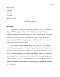 Discipline Investigation