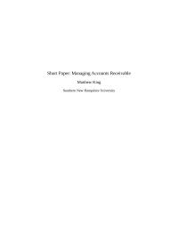 Managing Account Receivables