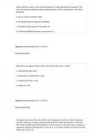 Business Law 85374