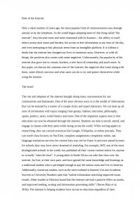 The Role Of The Internet