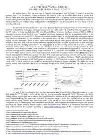 Will The Next Financial Crisis Be Private Debt Or Public Debt Driven?