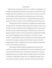 Thesis Statement