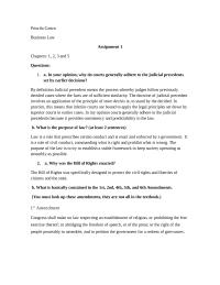 Business Law Review One